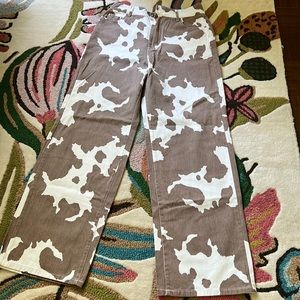 cow print jeans